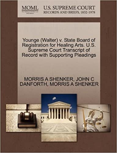 Younge (Walter) v. State Board of Registration for Healing Arts. U.S. Supreme Court Transcript of Record with Supporting Pleadings