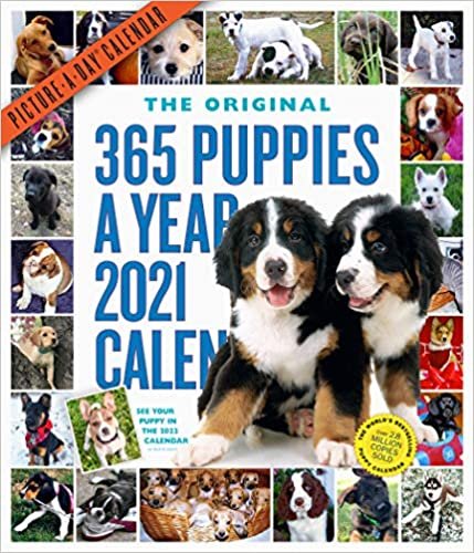 ダウンロード  365 Puppies-a-Year 2021 Calendar 本
