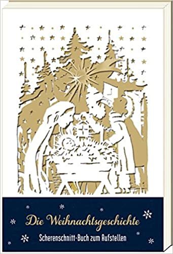 Scherenschnitt-Buch - Die Weihnachtsgeschichte indir
