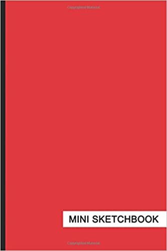 indir Mini Sketchbook: For Ideas, Drawing &amp; Doodles &amp; More, Mini-Sketch Pad (6 x 9 inches), Solid (Red) - [Professional Binding]