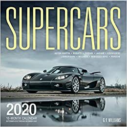 Supercars 2020: 16-Month Calendar - September 2019 through December 2020 (Calendars 2020)