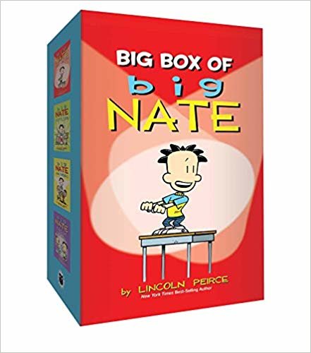 صندوق من كبير مطبوع عليه عبارة Big nate: 1 – 4 مجموعة صندوق مطبوع عليه عبارة Big nate التحكم في مستوى الصوت اقرأ