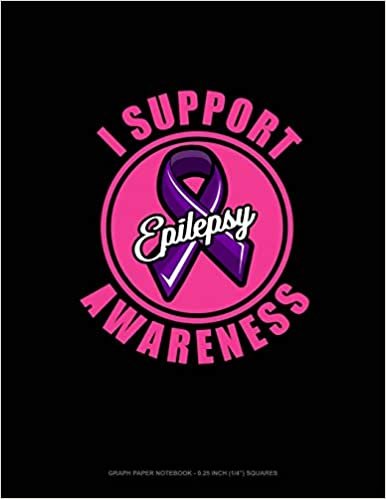 تحميل I Support Epilepsy Awareness: Graph Paper Notebook - 0.25 Inch (1/4&quot;) Squares