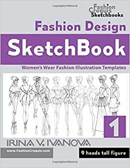 indir Fashion Design Sketchbook: Women’s Wear Fashion Illustration Templates. 9 heads tall figure. (Fashion Croquis Sketchbooks)