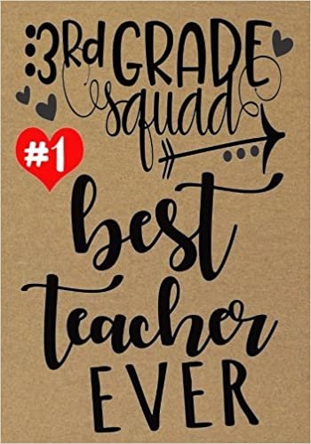 Teacher Gift: Third Grade Squad Teacher Journal. Thank you gifts for teacher. Show your gratitude and appreciation for your favorite teacher with this journal!