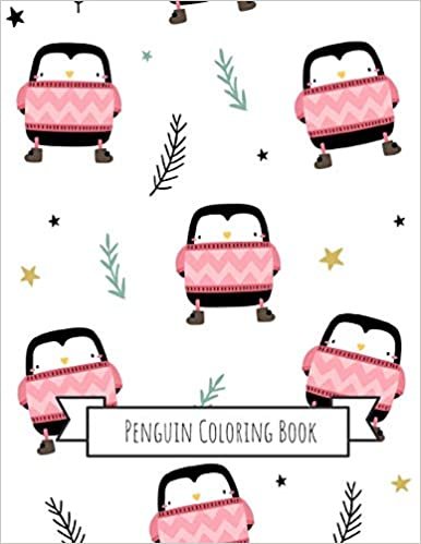 تحميل Penguins Coloring Book: Gifts for Kids 4-8, Girls or Adult Relaxation - Stress Relief Flamingo lover Birthday Coloring Book Made in USA