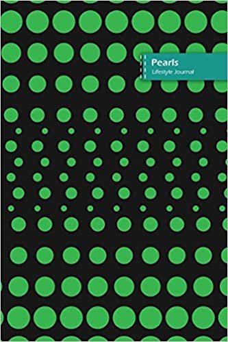 تحميل Pearls Lifestyle Journal, Blank Write-in Notebook, Dotted Lines, Wide Ruled, Size (A5) 6 x 9 In (Green)