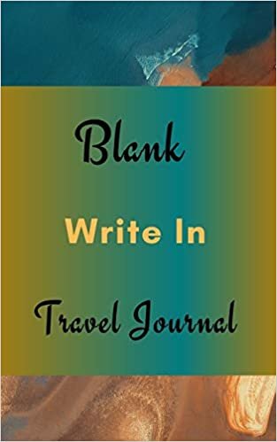 تحميل Blank Write In Travel Journal (Dark Green Brown Abstract Art Cover)