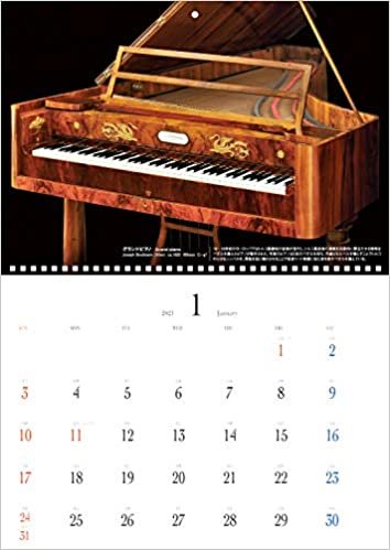ダウンロード  日本ピアノ調律師協会オリジナル アンティークピアノカレンダー JPTA2021 CALENDER 本