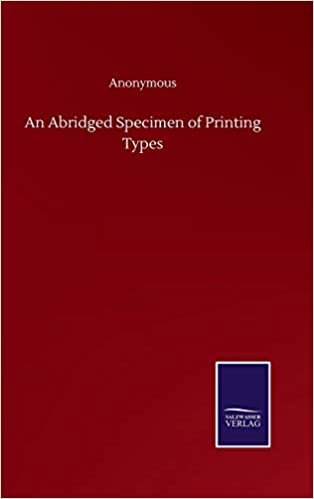 indir An Abridged Specimen of Printing Types