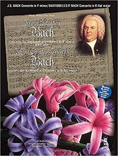 J.S. Bach - Concerto in F Minor, Bmv1056 & J.C.F. Bach - Concerto in E-Flat Major: Music Minus One Book/2-CD Play-Along Pack indir