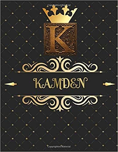 Kamden: Unique Personalized Gift for Him - Writing Journal / Notebook for Men with Gold Monogram Initials Names Journals to Write with 120 Pages of ... Cool Present for Male (Kamden Book) indir