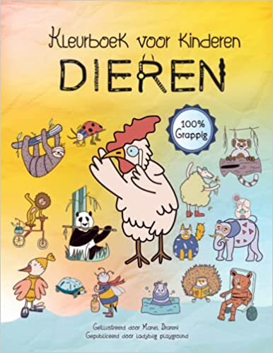 تحميل Kleurboek Voor Kinderen Dieren: 100% Grappig (Ik ben een kleine artiest) (Dutch Edition)