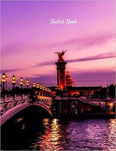 تحميل Sketch Book: Paris France Bridge Themed Personalized Artist Sketchbook For Drawing and Creative Doodling