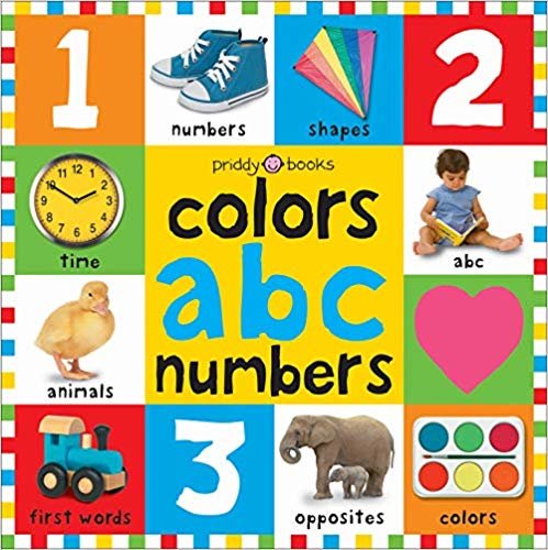 ألوان الطفل الزاهية، الكلاب، وأرقام الكلمات الأولى (أول 100)