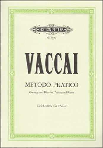 indir Metodo Pratico di Canto Italiano: Practical Method for Low Voice and Piano