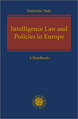 تحميل Intelligence Law and Policies in Europe: A Handbook