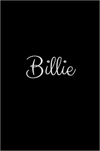 Billie: notebook with the name on the cover, elegant, discreet, official notebook for notes اقرأ
