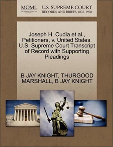 Joseph H. Cudia et al., Petitioners, v. United States. U.S. Supreme Court Transcript of Record with Supporting Pleadings indir