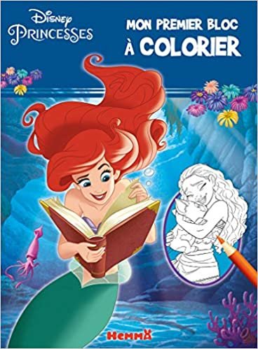 indir Disney Princesses Mon premier bloc à colorier (Ariel et Vaiana)