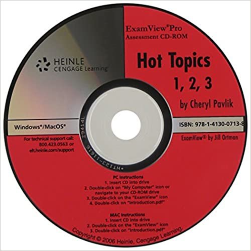 ダウンロード  Hot Topics Book 3 : Assessment CDROM with ExamView Pro (Books 1 – 3) 本