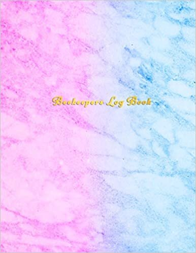 تحميل Beekeepers Log Book: Bee hive inspection and maintenance record notebook for advanced bee keeping Pink purple and blue marble design