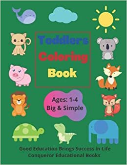 تحميل Toddlers Coloring Book: Toddlers Coloring Book for Ages 1-4 - 100 Simple &amp; Fun Drawings for Kids Aged 1- 4 to Color in.