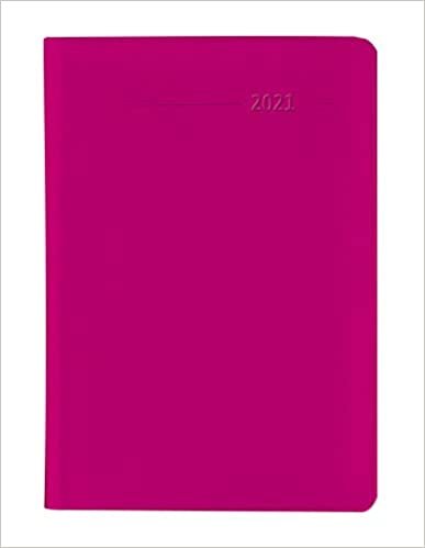indir Taschenkalender Buch PVC himbeerrot 2021 - Büro-Kalender 8x11,5 cm - 1 Woche 2 Seiten - 144 Seiten - Notiz-Heft - Alpha Edition