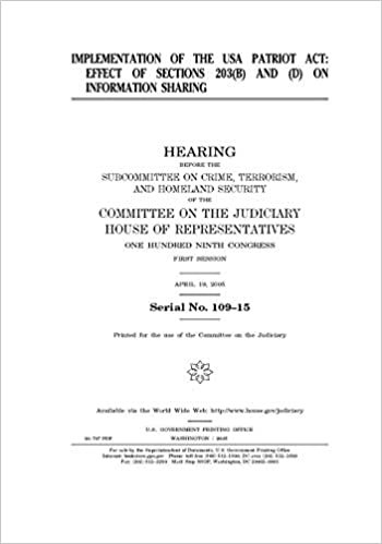اقرأ Implementation of the USA PATRIOT Act: effect of sections 203(b) and (d) on information sharing الكتاب الاليكتروني 