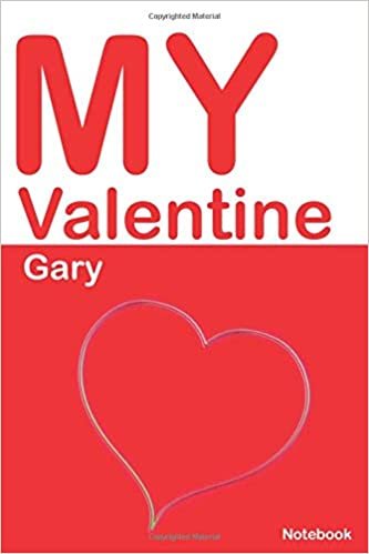 indir My Valentine Gary: Personalized Notebook for Gary. Valentine&#39;s Day Romantic Book -  6 x 9 in 150 Pages Dot Grid and Hearts (Custom Valentines Journal)