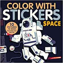 ダウンロード  Color with Stickers: Space: Create 10 Pictures with Stickers! 本