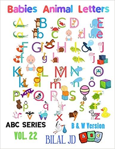 Babies Animal Letters: Alphabet Book For Babies: Alphabet Books: Activity Books
