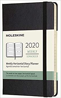 ダウンロード  Moleskine Classic 12 Month 2020 Weekly Planner, Hard Cover, Pocket (3.5" x 5.5") Black 本