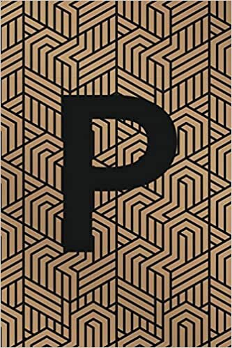 indir P: Monogram Initial &quot;P&quot; for Man, Woman / Medium Size Notebook with Lined Interior, Page Number and Daily Entry Ideal for Taking Notes, Journal, Diary, ... and Appointments (Modern Monograms, Band 16)