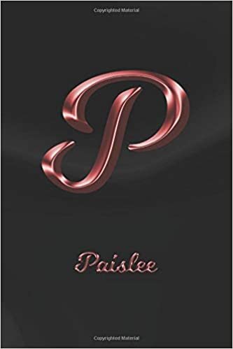 Paislee: Journal Diary | Personalized First Name Personal Writing | Letter P Black Marble Rose Gold Pink Effect Cover | Daily Diaries for Journalists ... Taking | Write about your Life & Interests indir