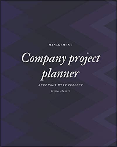 indir company project planner: Work Organizer, Project Management Notebook With Checklist, Project Journal Schedule, Time, Large 8 x 10 ...