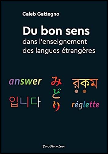 Le bon sens dans l'enseignement des langues étrangères