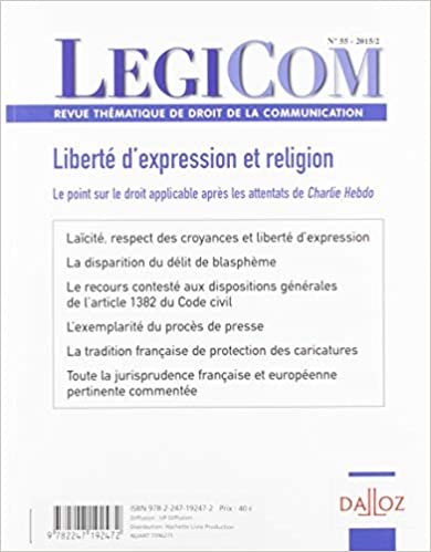 Legicom n°55 Liberté d'expression et religion (DZ.LEGIPRESSE) indir