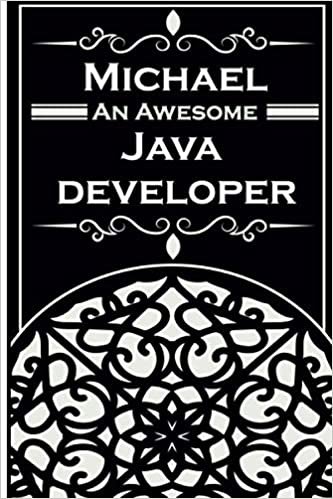 Michael An Awesome Java Developer: Notebook and Journal to Write in | personalised name | Lined White Paper/ Personal Diary / Travel Book | 6 x 9" | 110 Pages | Ideal Gift for java developer