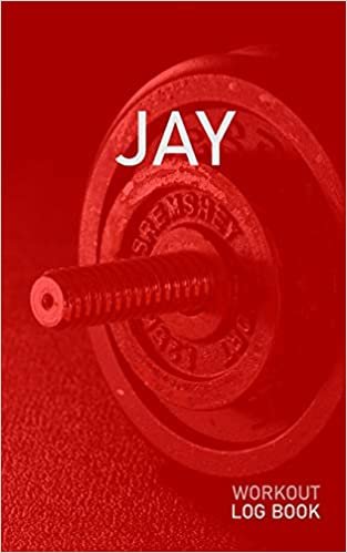 indir Jay: Blank Daily Health Fitness Workout Log Book | Track Exercise Type, Sets, Reps, Weight, Cardio, Calories, Distance &amp; Time | Record Stretches ... First Name Initial J Red Dumbbell Cover