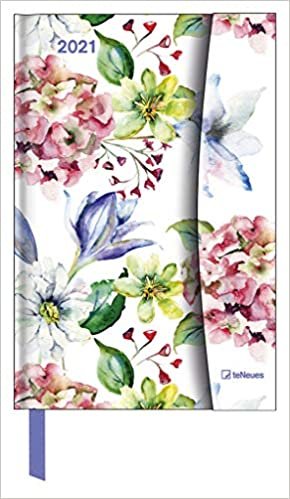 Flower Fantasy 2021 - Diary - Buchkalender - Taschenkalender - 10x15: Magneto Diary indir