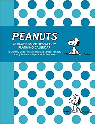 Peanuts 2018-2019 Monthly/Weekly Planning Calendar