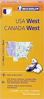 تحميل Western USA, Western Canada - Michelin Regional Map 585