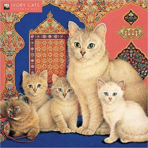 Ivory Cats by Lesley Anne Ivory Wall Calendar 2021 (Art Calendar) ダウンロード