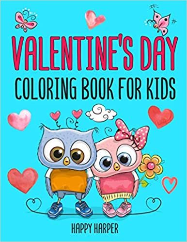 indir Valentine&#39;s Day Coloring Book For Kids: The Cute and Fun Valentine&#39;s Day Coloring Gift Book For Boys and Girls