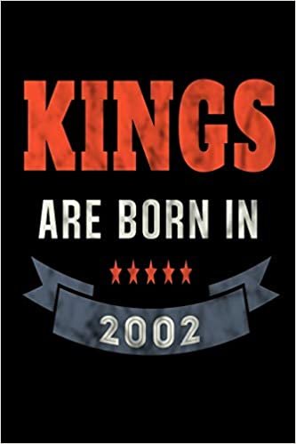Kings Are Born In 2002: Food Meal Planner Undated Journal For Men Boys indir