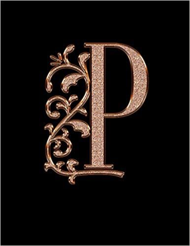 indir P. Monogram Initial P Notebook. Blank Lined College Ruled Notebook Journal Planner Diary.