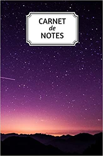تحميل carnet de notes: Carnet de notes - 160 pages lignées - Petit format - 13,34 cm x 20,32 cm - thème espace - galaxie