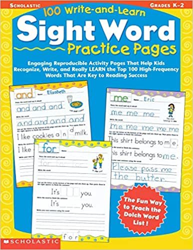 تحميل 100 Write-And-Learn Sight Word Practice Pages: Engaging Reproducible Activity Pages That Help Kids Recognize, Write, and Really Learn the Top 100 High-Frequency Words That Are Key to Reading Success