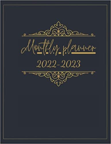 2022-2023 Monthly Planner: Deluxe Monthly Planner 24 Months With Pages for Notes, Goals & Gratitude, Golden & Black Cover Design Gift, Two Year Monthly Planner and Calendar Schedule Organizer for Work or Personal Use, ( January 2022 to December 2023)